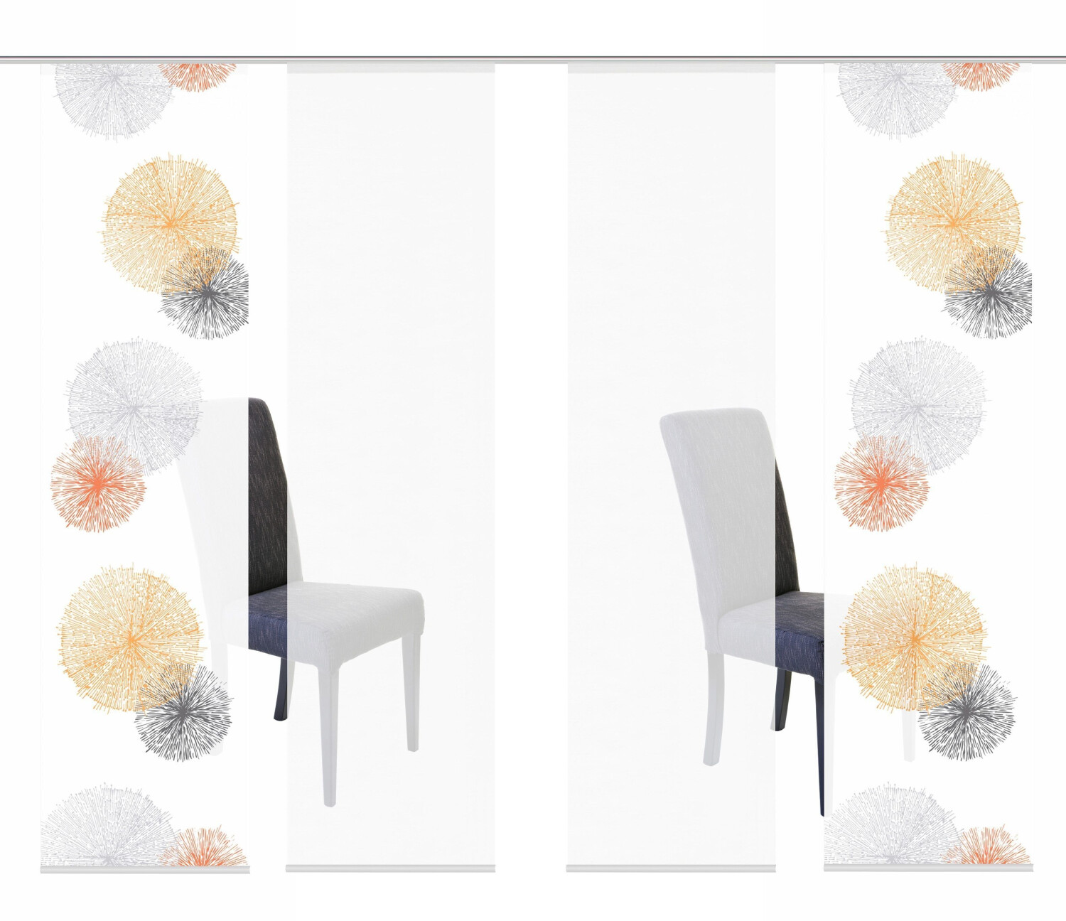 Home Fashion Schiebegardine 4er-Set Scoppio orange 60x245 cm ab 109,00 € |  Preisvergleich bei