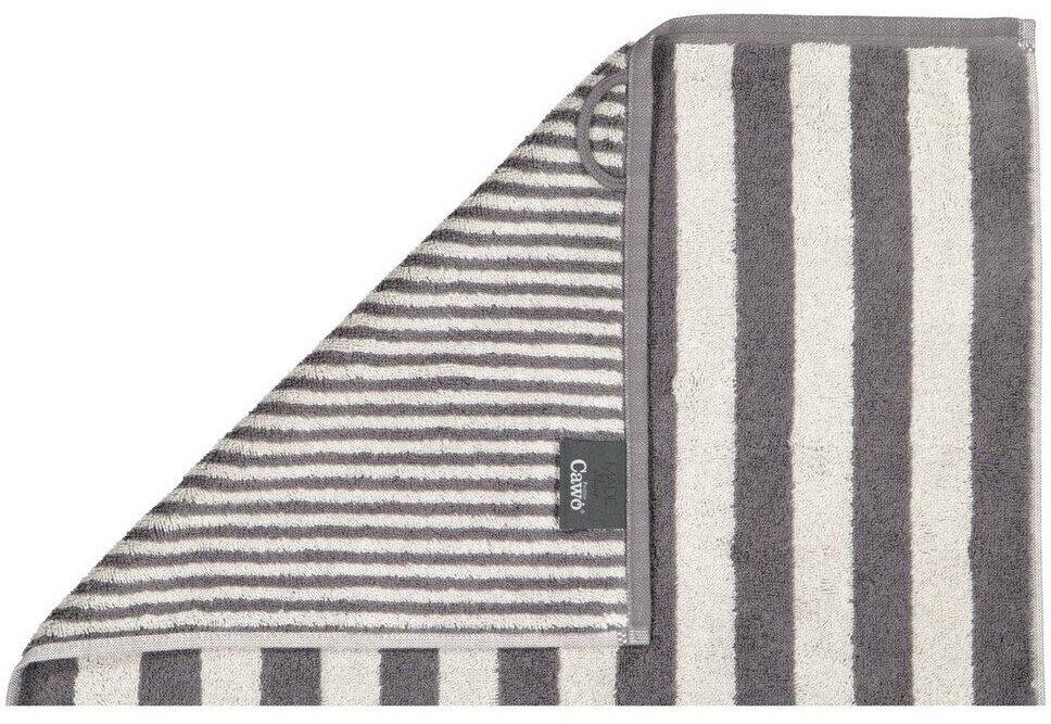 Cawö Asciugamano Noblesse 705 – 50x100 Cm, Spugna Di Qualità Con Strisce In Velluto, Prodotto In Germania, Certificato OEKO-TEX