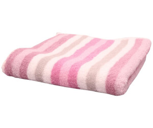 8,90 € x rosa cm Preisvergleich Cawö 100% - bei 50 100 ab - Streifen | Baumwolle Handtuch