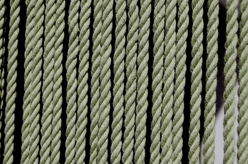 La Tenda CASA TOULON 4 rope curtain olive green 90 x 210 cm