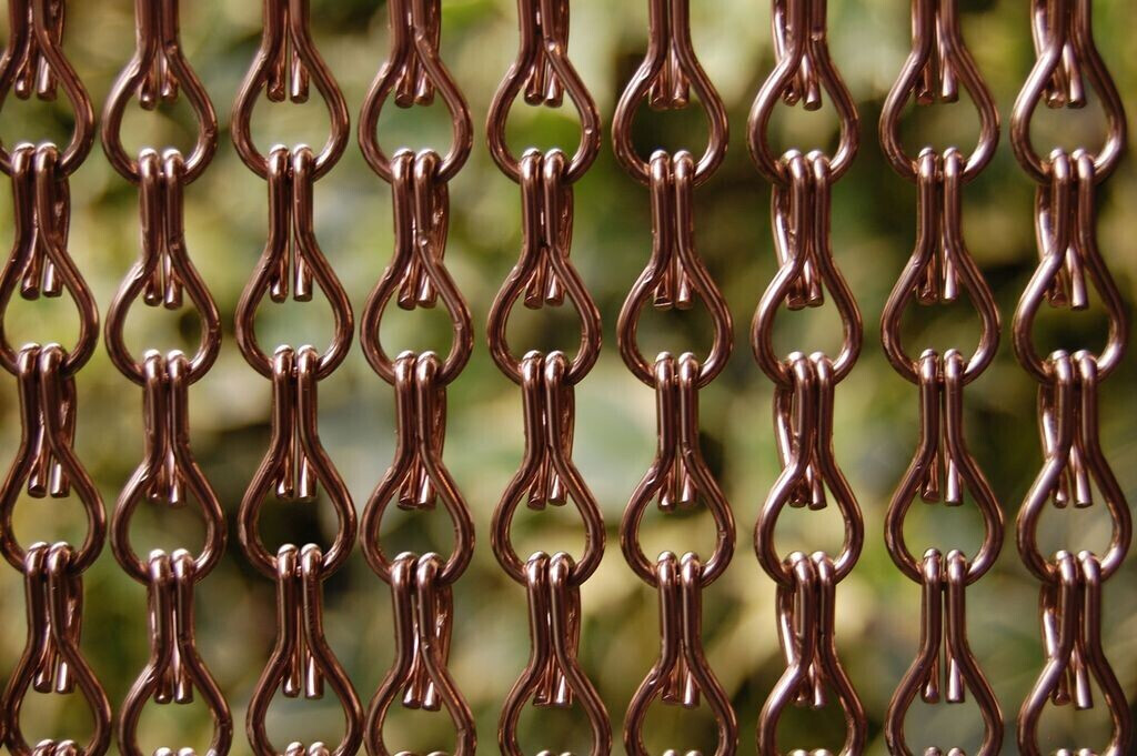 La Tenda ALUSAX 3 chain curtain brown 90 x 210 cm