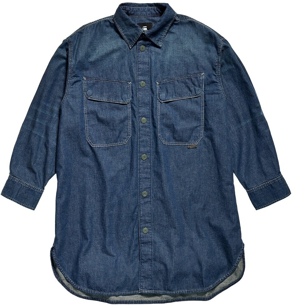G-Star Oversized Flap Pocket Ev Shirt (D22921-D306) antique faded scuba blue