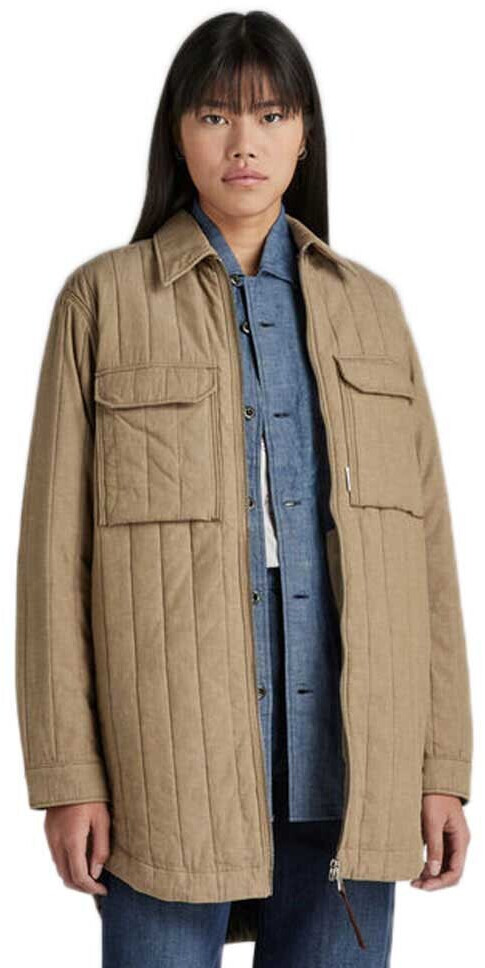 G-Star Quilted Zipped Overshirt (D22004-D187) brown