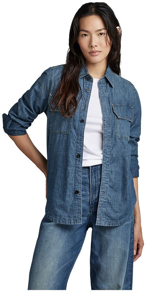 G-Star Flap Pocket Ev Shirt (D22930-D311) faded cricket blue