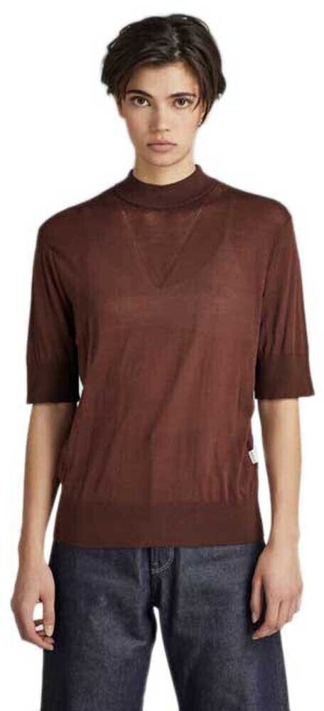 G-Star Core Mock Sleeve T-Shirt (D21962-D166) brown