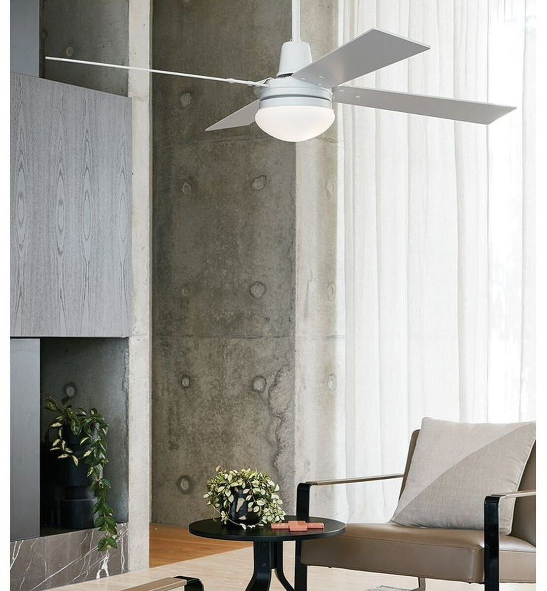 Boutica design Quest II 121cm Blanc Chêne