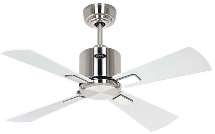 CasaFan Eco Neo III 92cm Nickel brossé Blanc Gris Clair