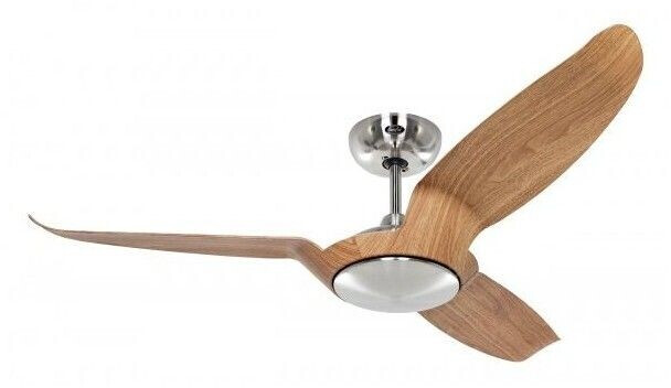 CasaFan Design Talos 135cm Chromé Chêne