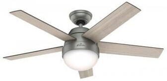 Hunter Fan Stile 117cm Argent Chene Noyer
