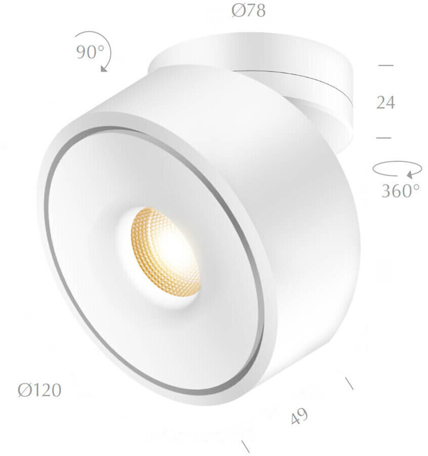 Bruck Spot VITO SPOT 50° LV C IP20, weiß, lackiert dimmbar ab 198,55 € |  Preisvergleich bei