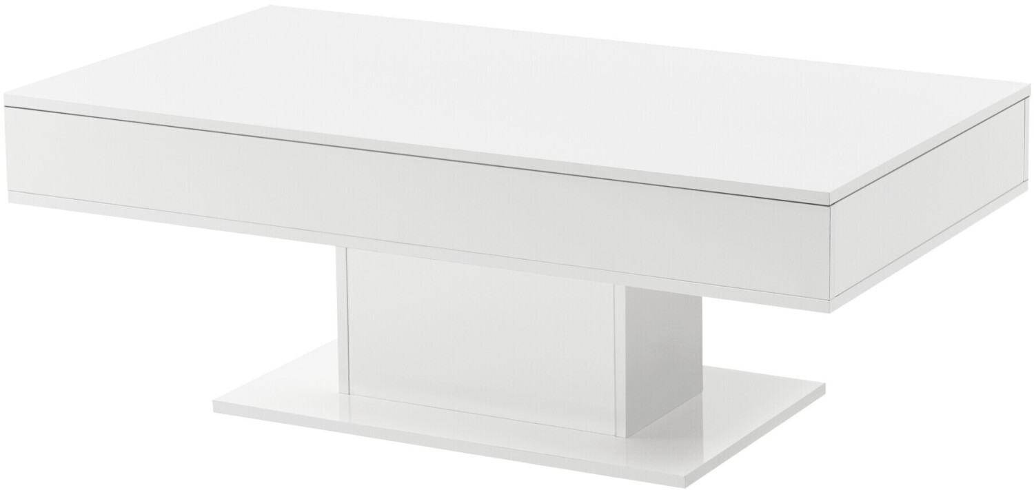 en.casa Living room table Lünen 40x110x60cm high gloss white