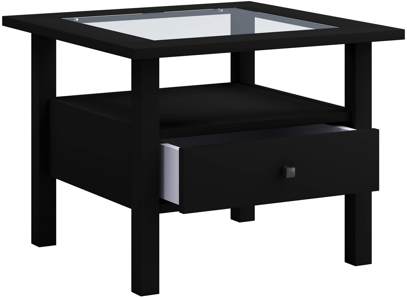 VCM Living room table Lingis M 54x42 cm black