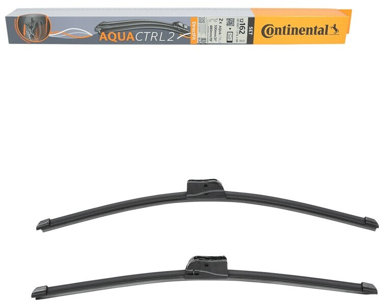 Balais D'essuie-glace Continental AQUACTRL 2 - Lot De 2 Pour Avant (600/350 Mm) - Installation Facile DirectFit