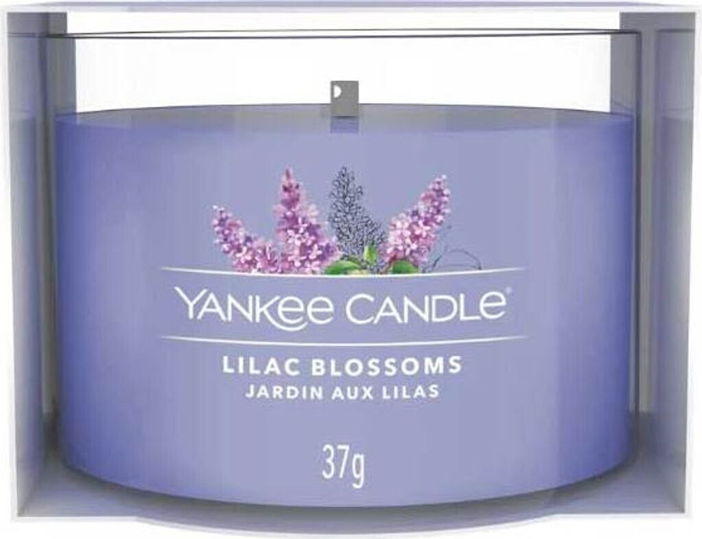 Candele Bianche Lunghe Yankee Candle Signature Fiori Di Lillà - Candela Profumata In Vetro Soia Lunga Durata Candele Fiori Di Lillà
