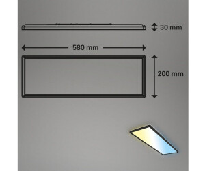 29,3 CCT Briloner LED, € cm, Preisvergleich LED Ultraflaches 54,95 ab lm, | Panel, schwarz 23 3000 W, bei