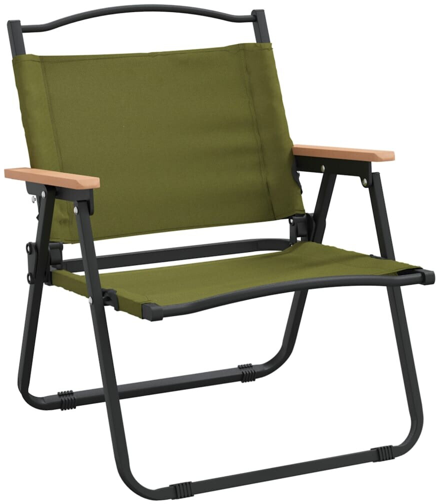 vidaXL Chaises de camping vert (2 pcs)