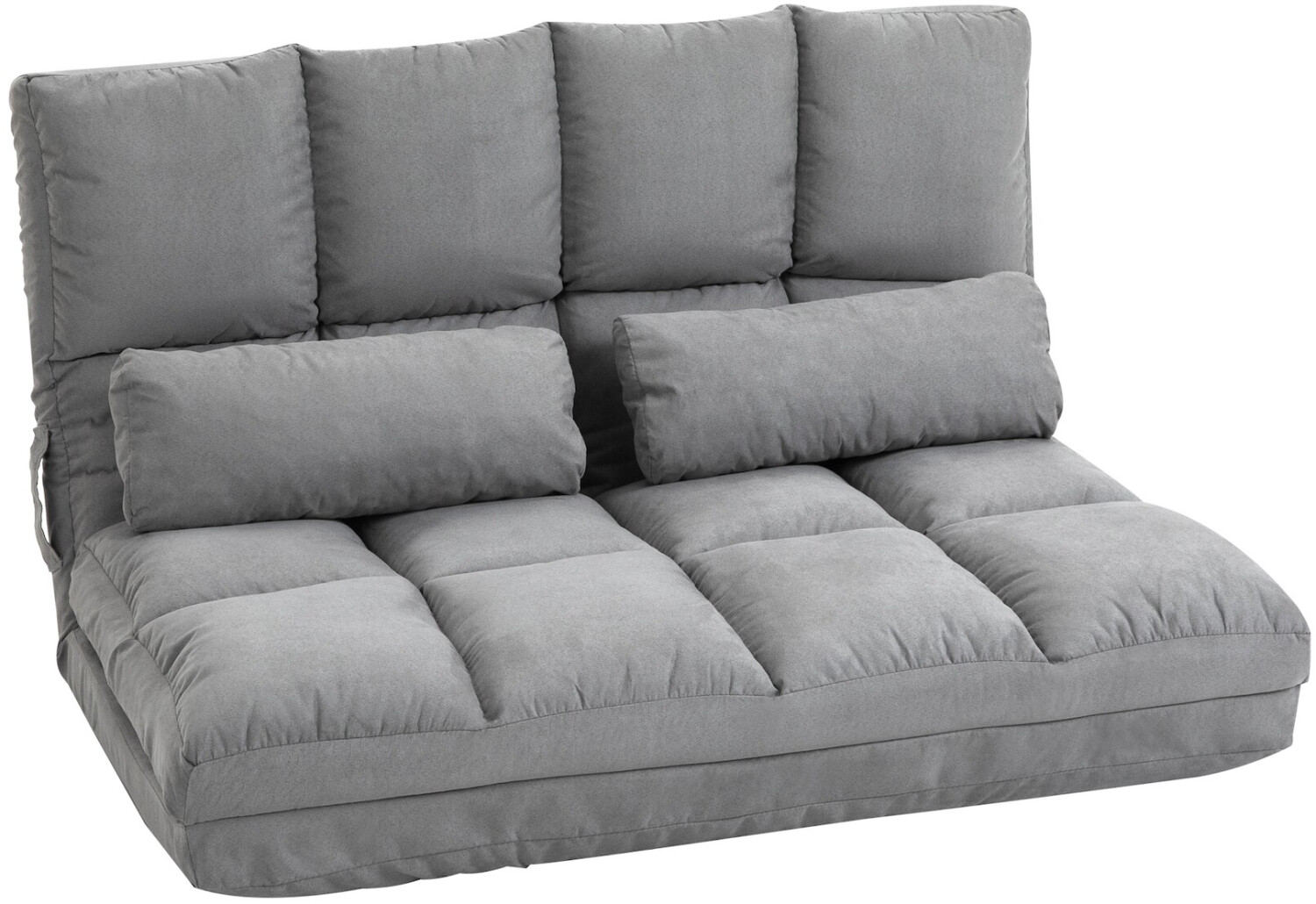 HomCom Floor Chair 2-in-1 102x73x60 cm light grey