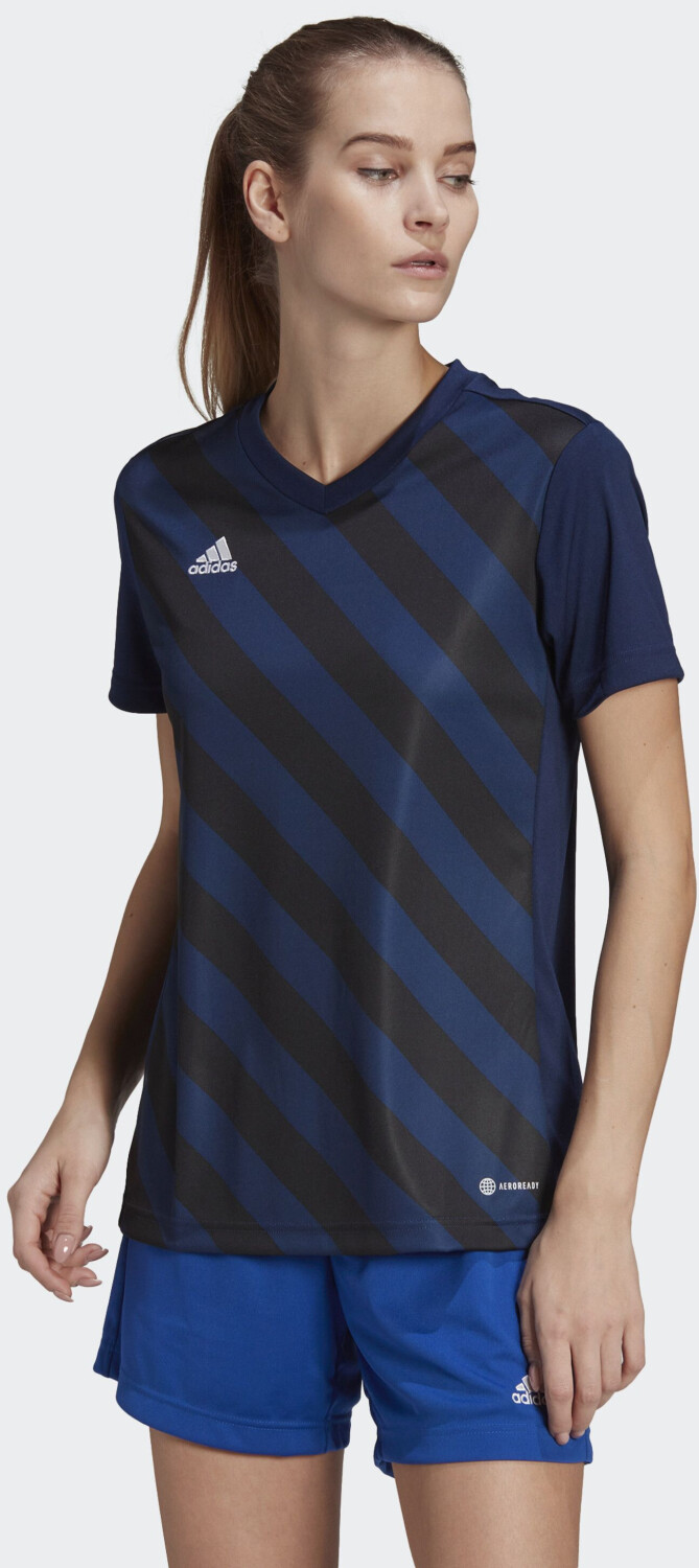 Photos - Football Kit Adidas Entrada 22 Graphic Shirt Women  team navy blue 2/bla (HE2986)