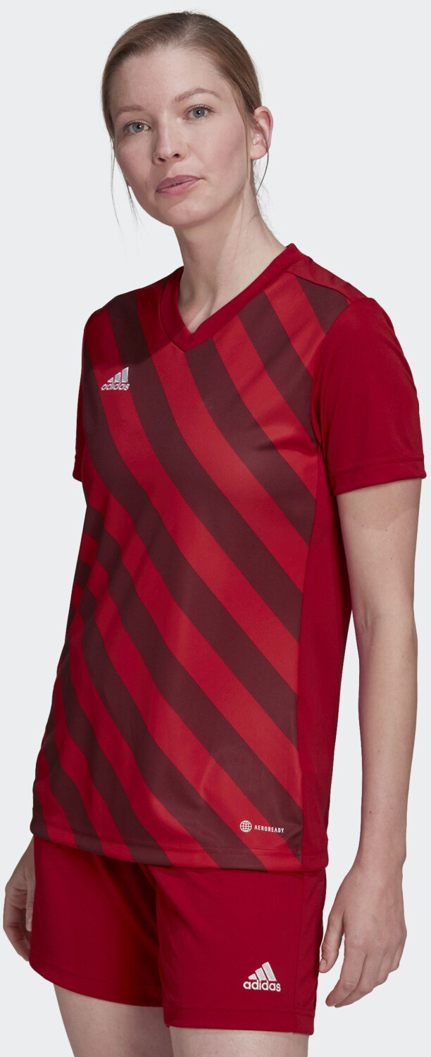 Photos - Football Kit Adidas Entrada 22 Graphic Shirt Women  team power red 2/sha (HE2989)
