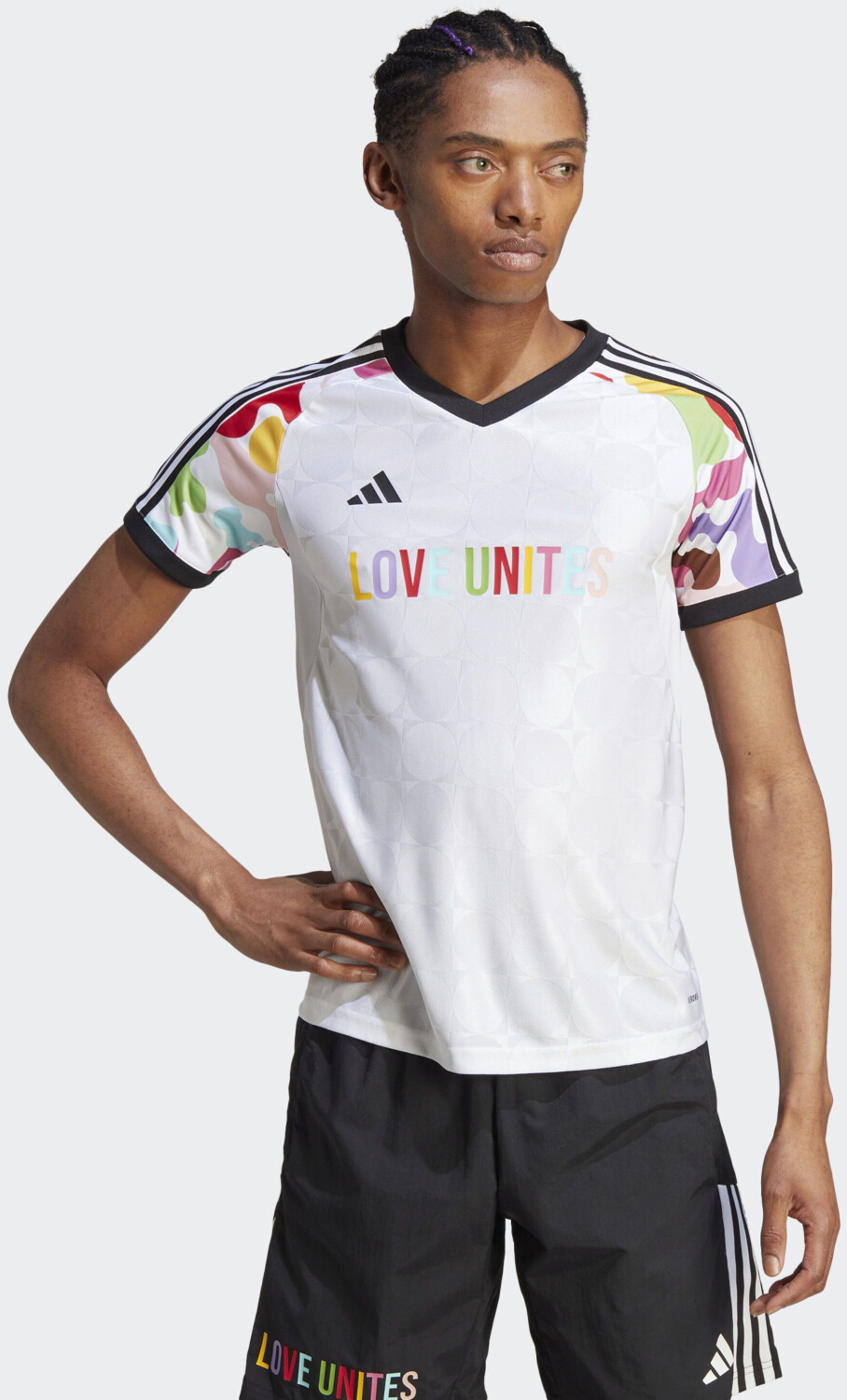Photos - Football Kit Adidas Pride Tiro Shirt Unisex  white (HY9631)