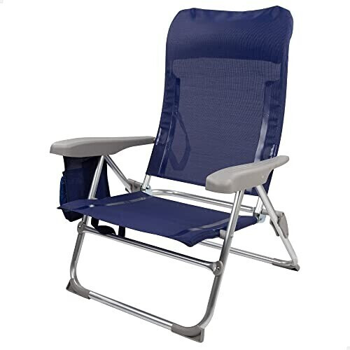 Aktive Chaise de plage pliable blue