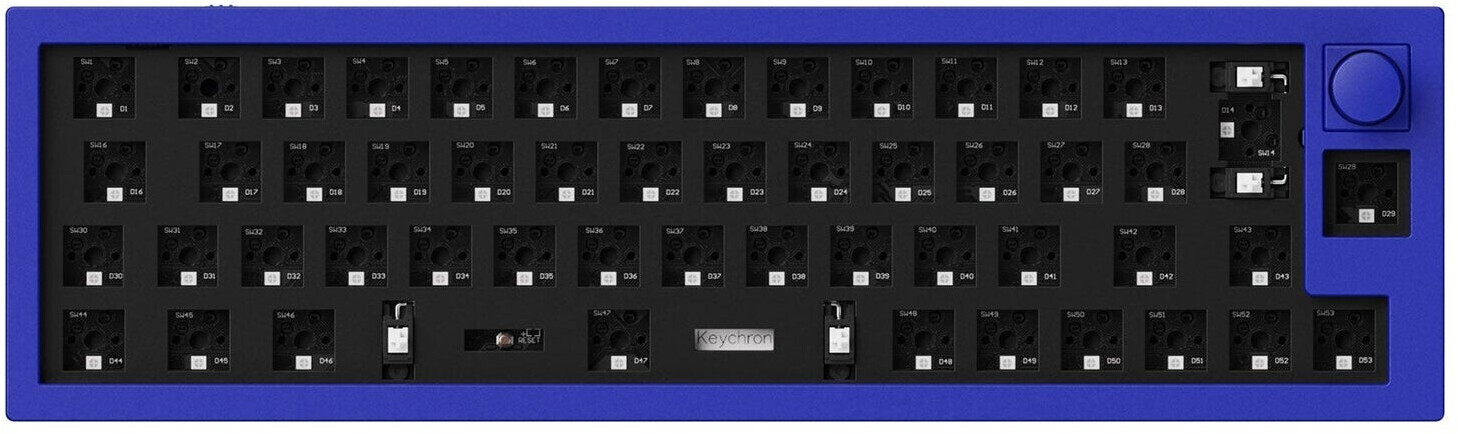 Keychron Q9 Barebone ISO Knob bleu