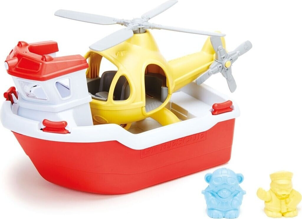 Green Toys Rescue Boat and Helicopter 4pcs. (8601155)