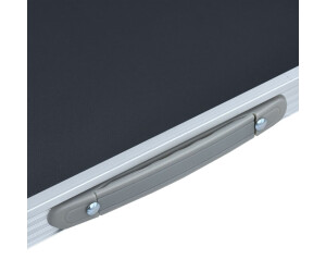 vidaXL Table pliable de camping grey au meilleur prix sur