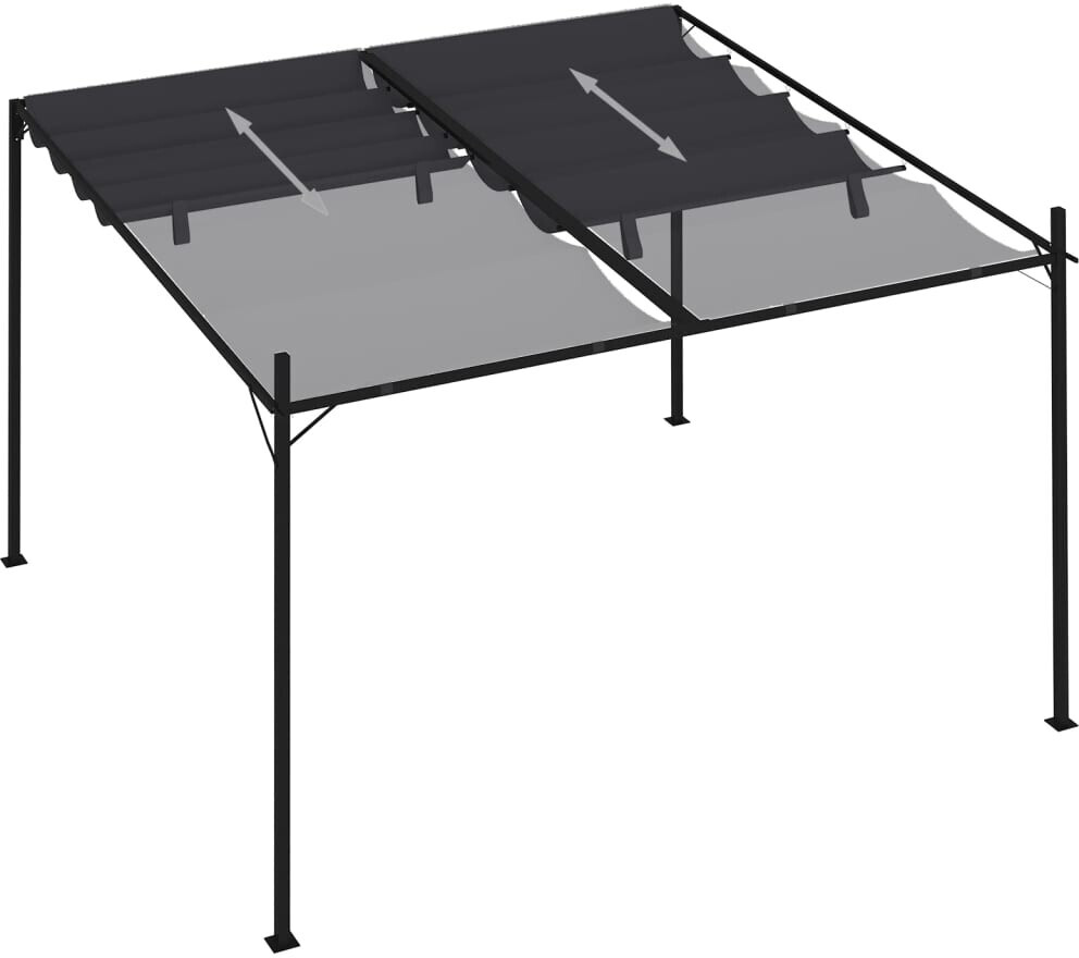 VidaXL Outdoor-Decke ARAKIL 300x600cm - Grau/Weiß Polyester, Faltbar