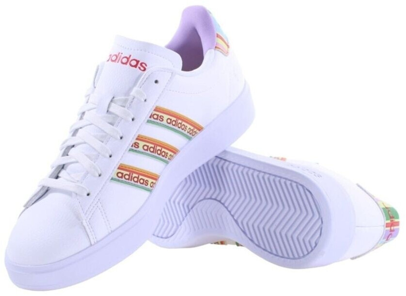 Adidas grand court online glow pink