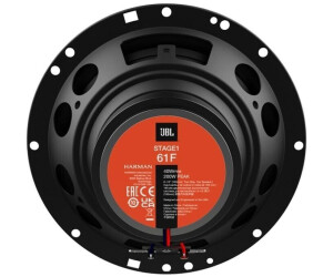 JBL Stage1 61F Haut Parleur Voiture 2 Voies de Harman Kardon - 200 Watts 40  Watts RMS - Ensemble d'enceinte Voiture HiFi 2 pièces Boîte 16,5cm, 165mm