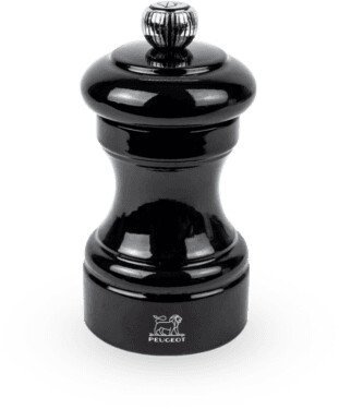 Peugeot Moulin à poivre manuel en bois laqué noir 10 cm