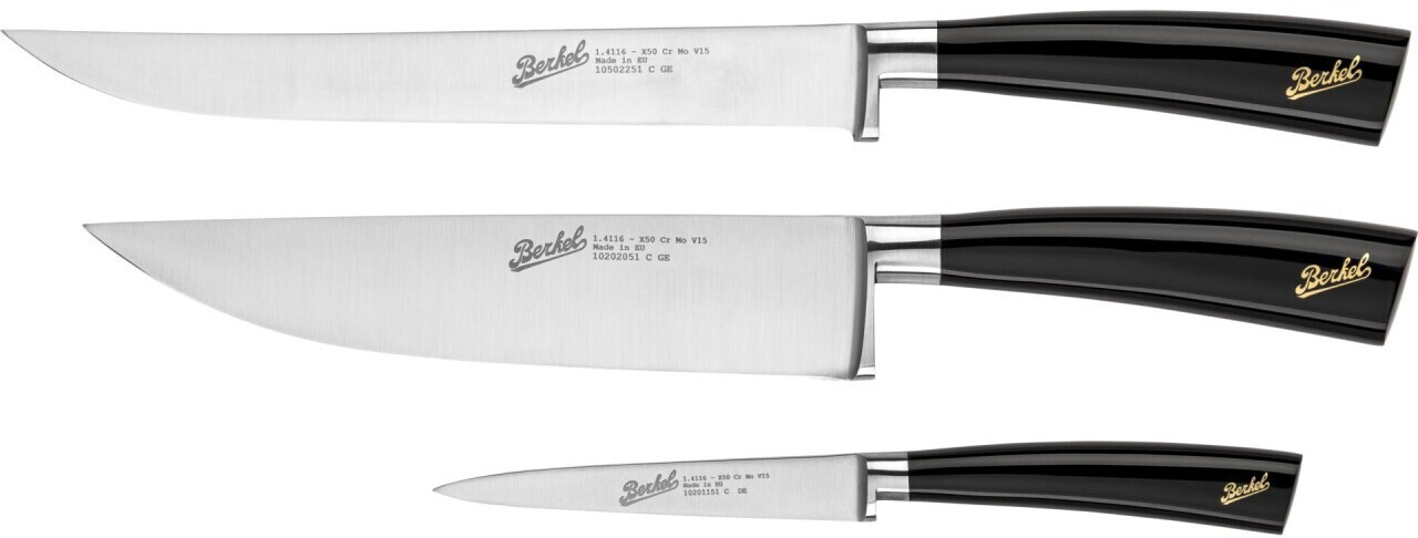 Berkel Elegance Chef-Knife Set 3 pcs Black (KEP3CS00SRBGB)