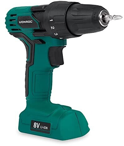 VONROC CD508DC (1 x 1,3 Ah + chargeur + sac de transport)