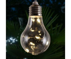 Marelida LED Solar Lichterkette GLOW - 10 Glühbirnen mit Drahtlichterkette  - Lichtsensor - L: 1,9m ab 13,90 € | Preisvergleich bei
