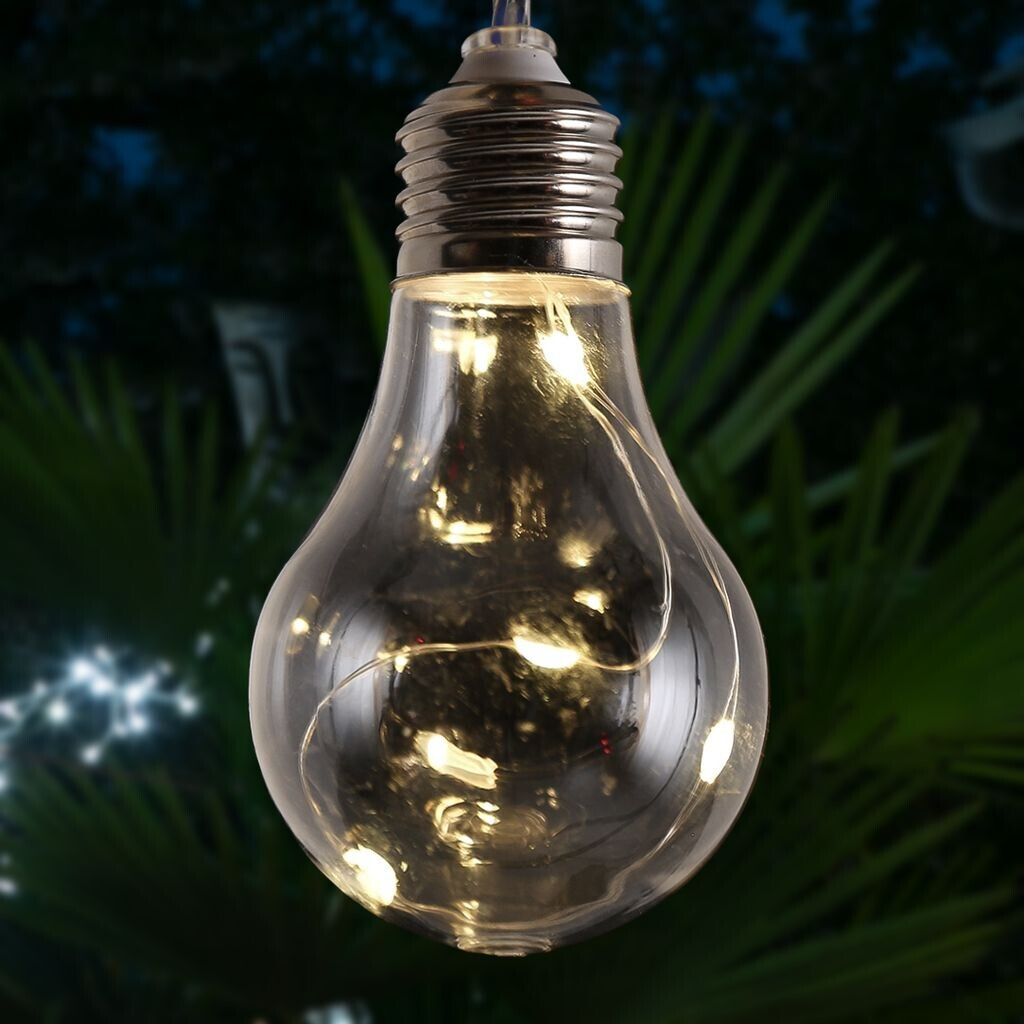 - | 1,9m Lichterkette bei GLOW ab Drahtlichterkette 10 Glühbirnen - 13,90 Preisvergleich Lichtsensor - Solar mit € LED Marelida L: