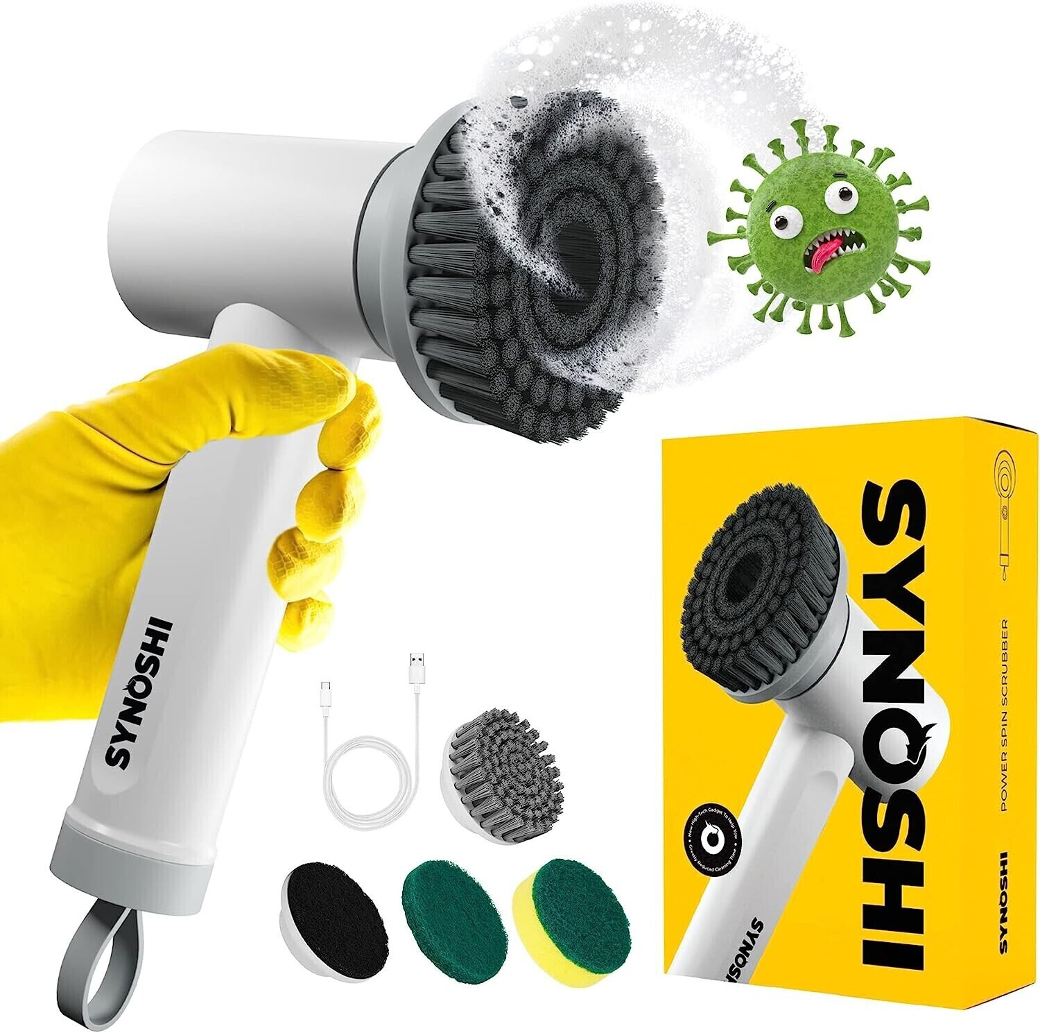 Synoshi Electric Brush 11,6L x 5B x 18H cm