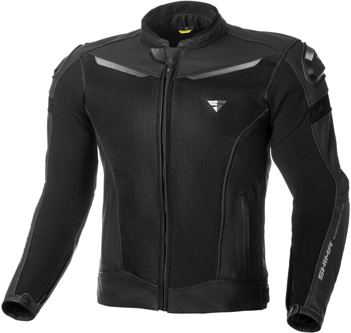 Shima Piston Leather TextilJacket black