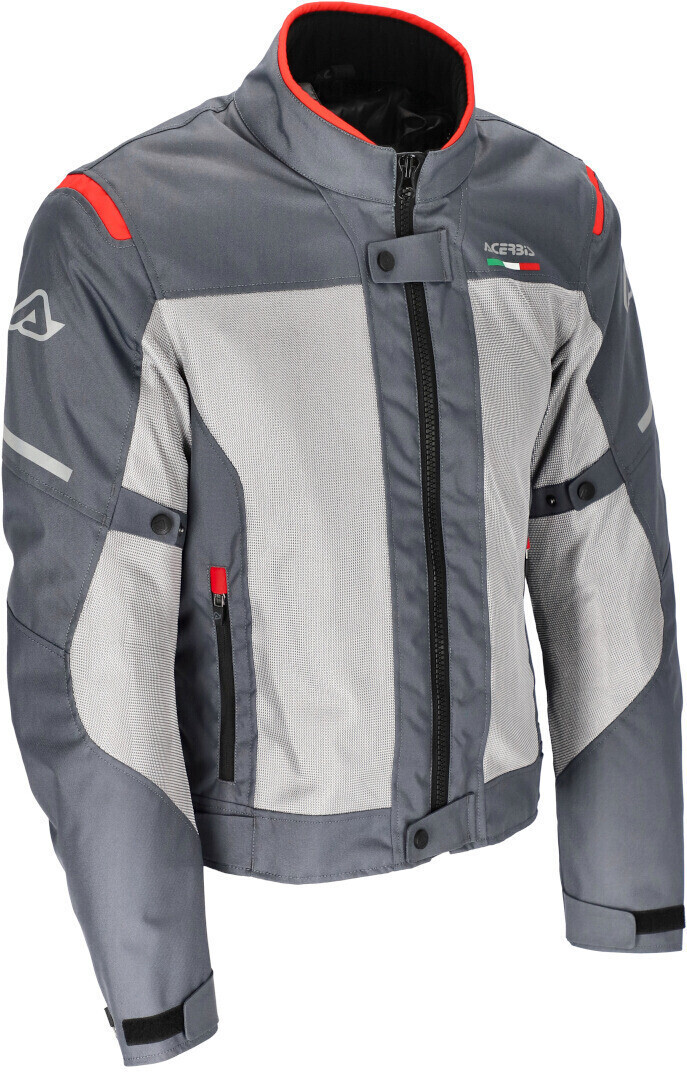 Acerbis On Road Ruby Motorad TextilJacket grey/red