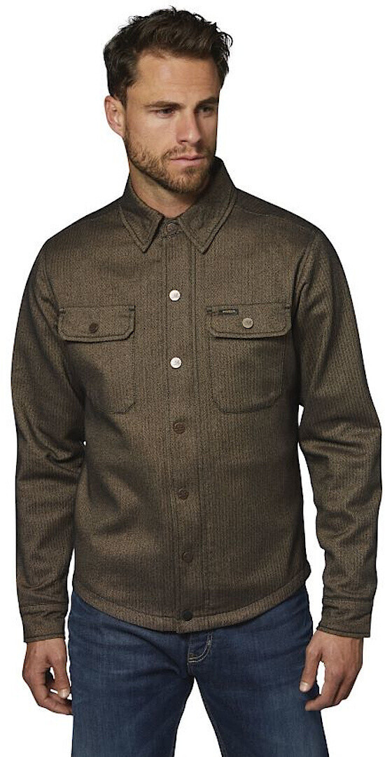 Rokker Boston Rider Motorradhemd brown