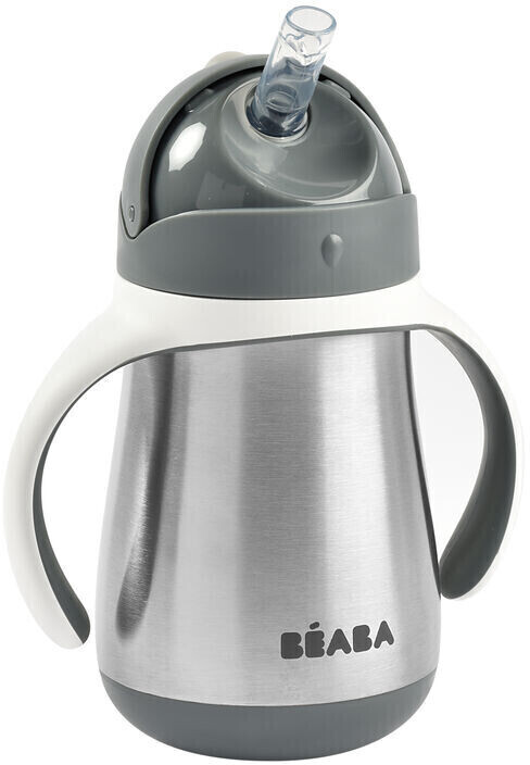 Béaba Tasse paille 250 ml mineral grey