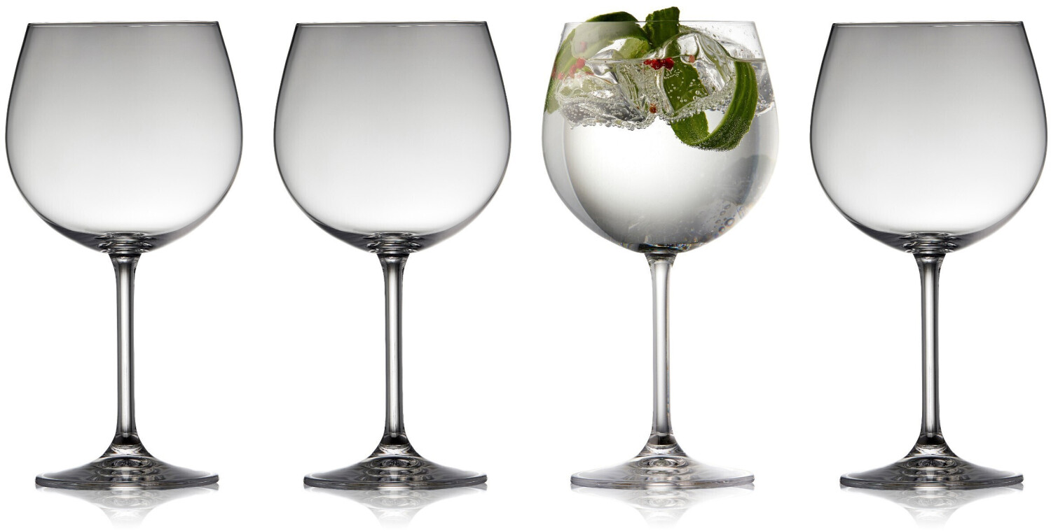 Lyngby Porcelæn Gin & Tonic glass Juvel Clear 570 ml (4 pieces)
