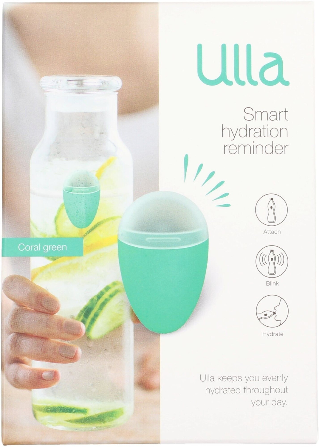 Ulla Smart Hydration Reminder Coral Green