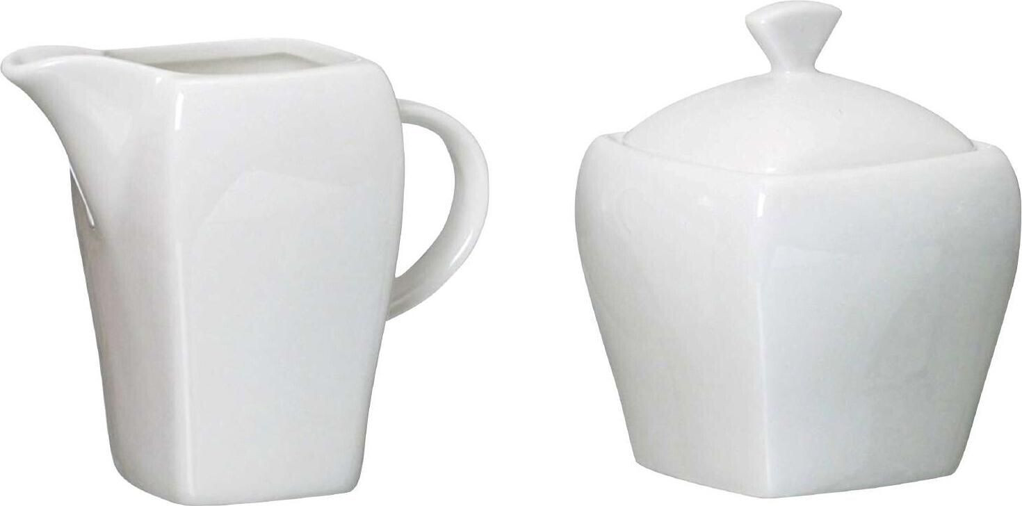 Ritzenhoff & Breker Via Melodie sugar bowl and milk jug 2 pieces white