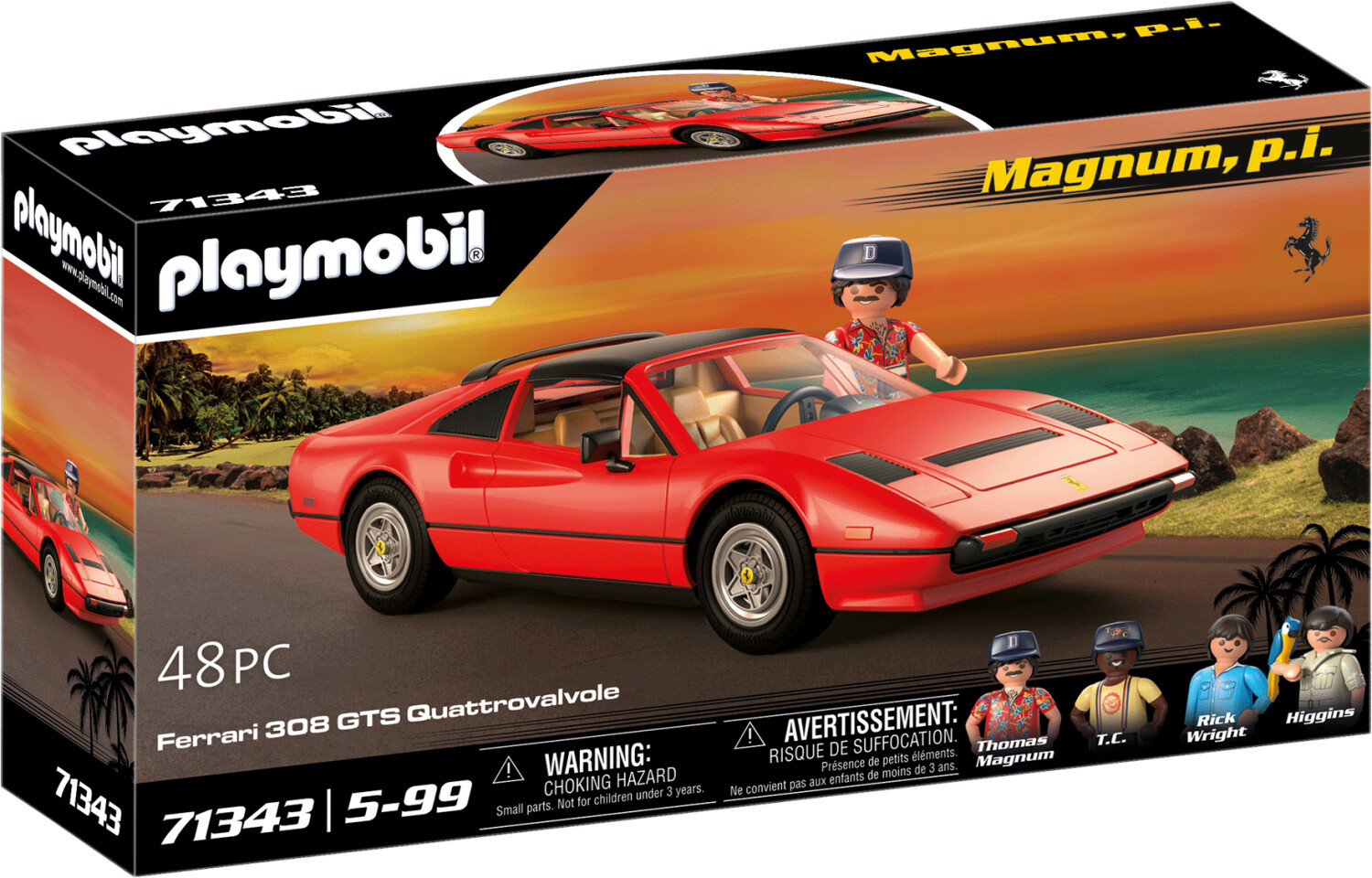 Playmobil : La Ferrari 308 GTS de Magnum se découvre - PDLV