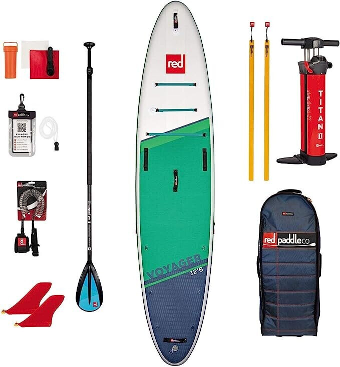 Red Paddle 12’6″ Voyager Carbon 50 Nylon Set (5056291) green