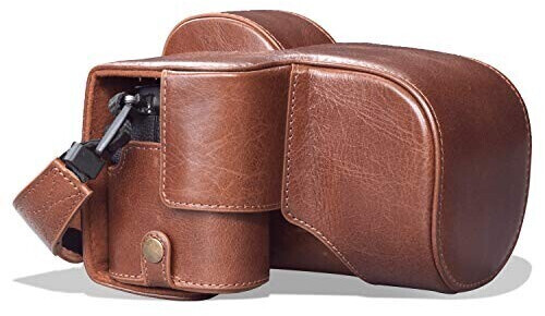 MegaGear Ever Ready Real Leather Camera Case with Carrying Strap for Fujifilm X-S10