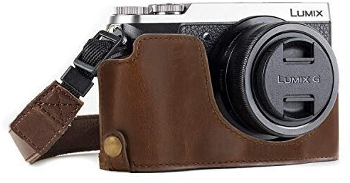 MegaGear Ever Ready Camera Halfcase with Carrying Strap for Panasonic Lumix DMC-GX85/GX80