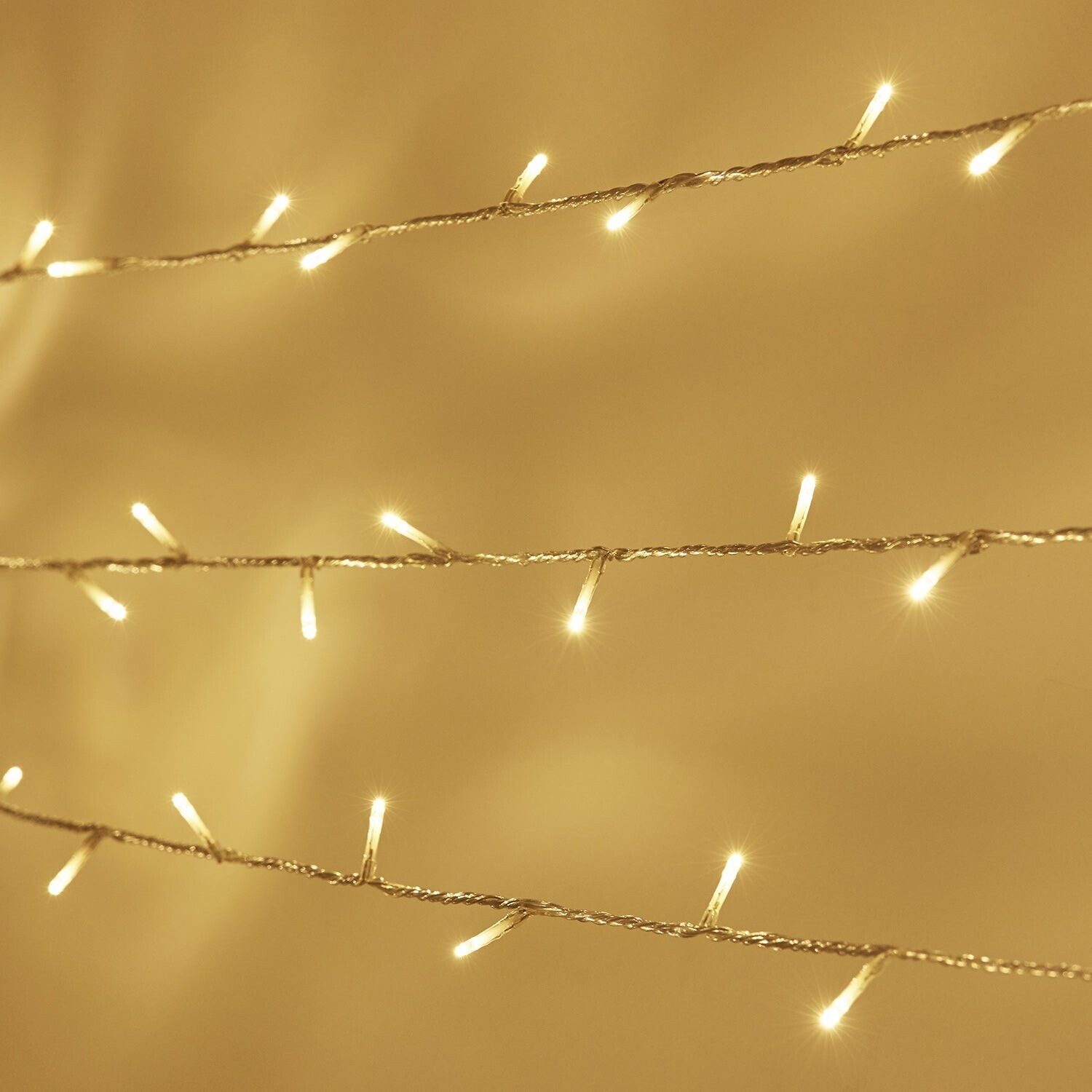 Lights4fun Essential Connect 10m 100er LED Lichterkette warmweiß