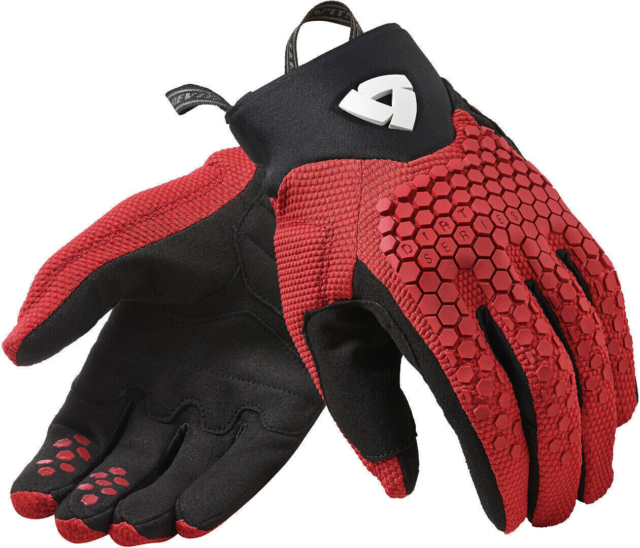 REV'IT! Massif Gloves black/red